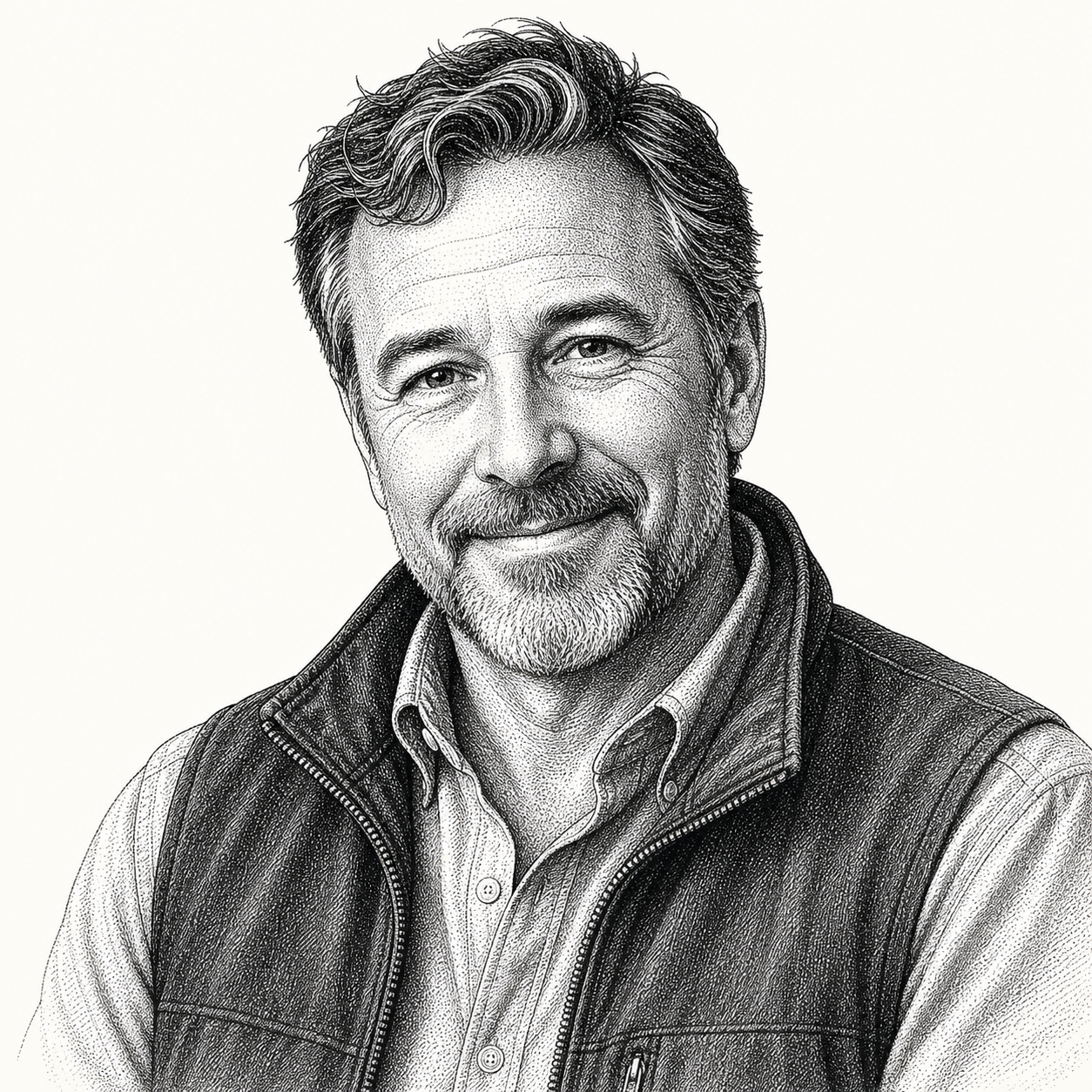 Hand-drawn portrait of Jack, the Home Cost Insider sender
